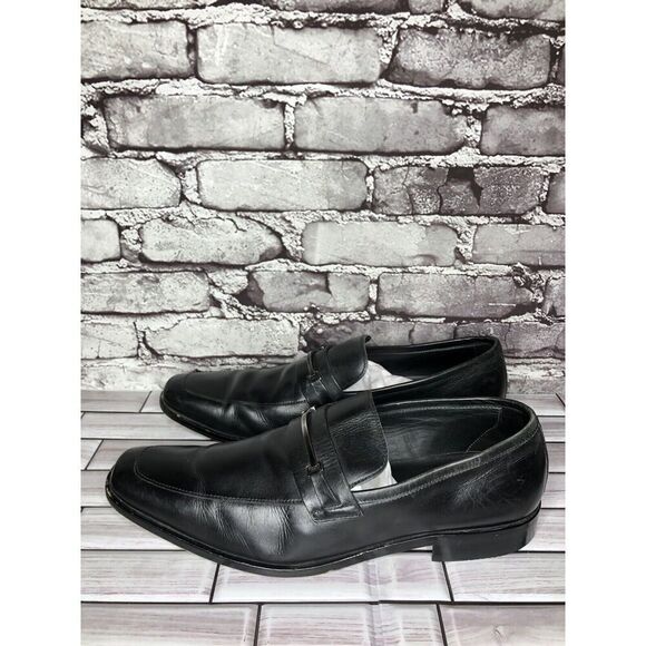 HUGO BOSS Vero Cuoio Black Leather Horsebit Loafer Dress Shoes Men 11.5M US/45EU main image 7